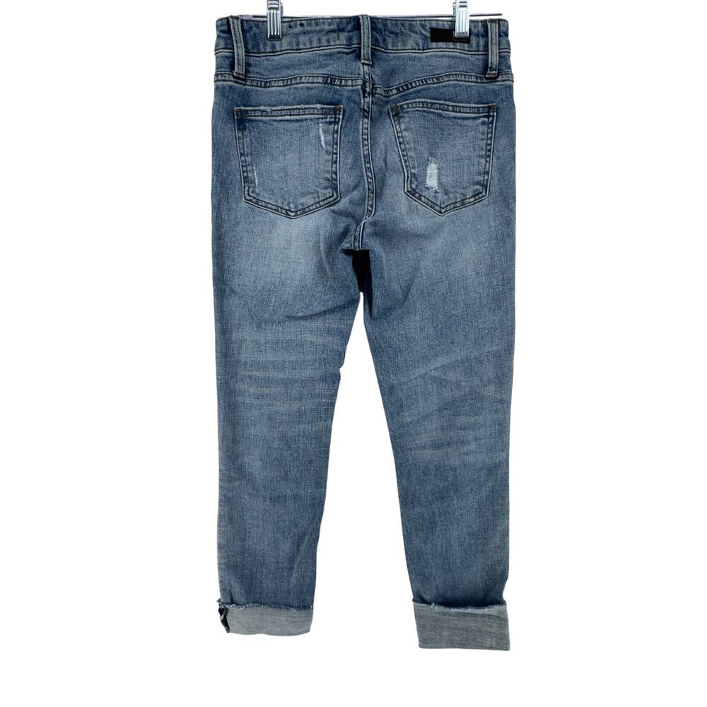 KUT From The Kloth Catherine Boyfriend Jeans Womens 00 Cropped Distressed - Picture 3 of 7